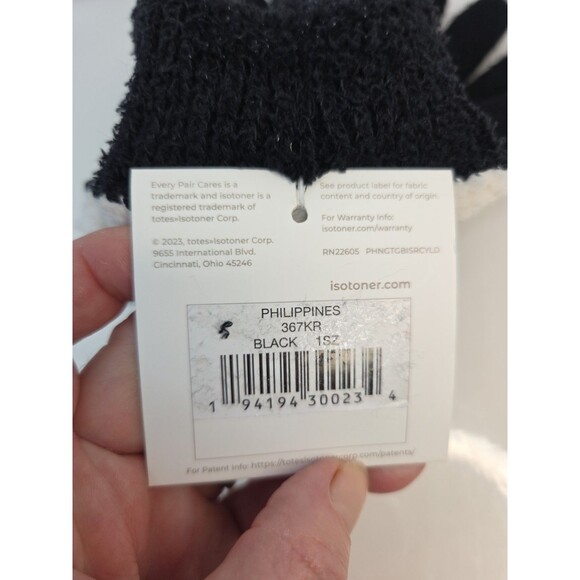 Isotoner Black Gloves Women’s One Size Smart Touch Eco Comfort Modern Soft NWT - Picture 7 of 7